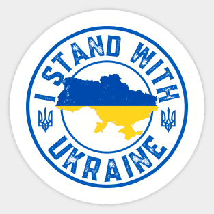 I Stand With Ukraine Sticker